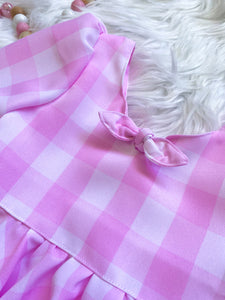Pink Gingham Lluka dress