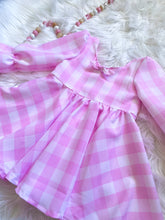 Load image into Gallery viewer, Pink Gingham Lluka dress