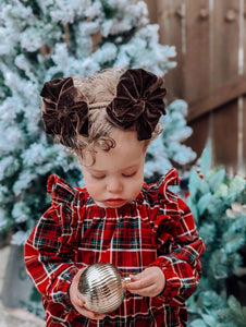 Christmas Flannel Bubble Romper